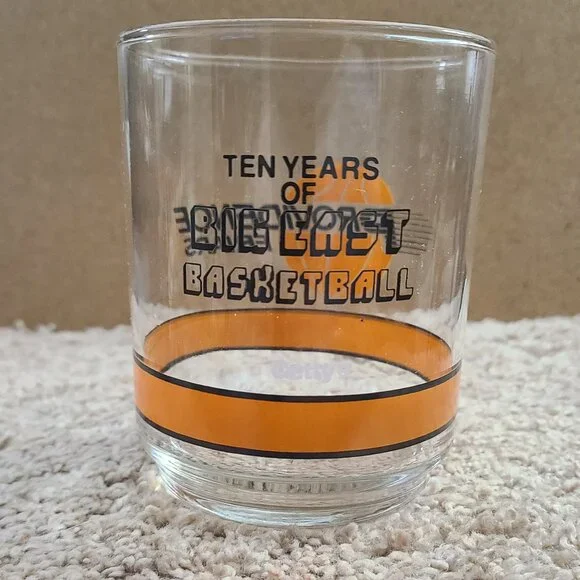 Vintage Providence Friars NCAA 10 Year Big East Juice Drinking Glass Getty 4" - Picture 2 of 2